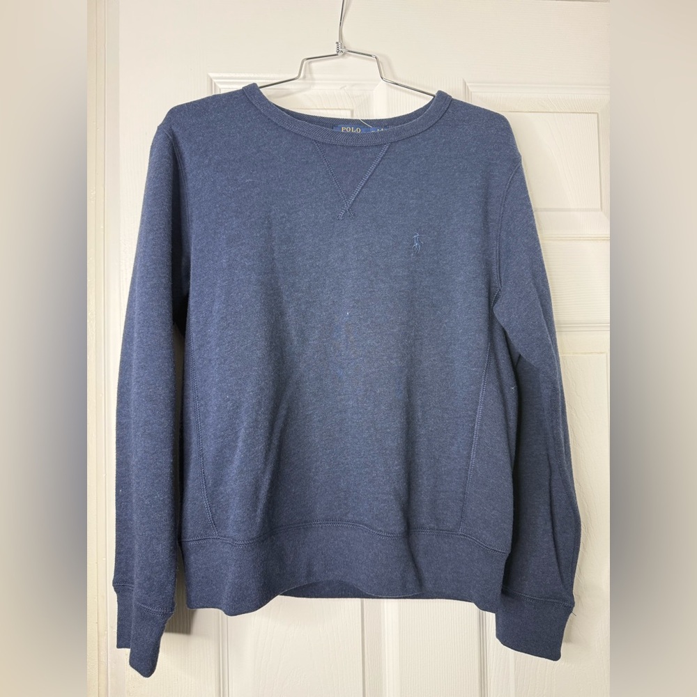 Ralph Lauren Boxy Blue Hoodie Long Sleeve